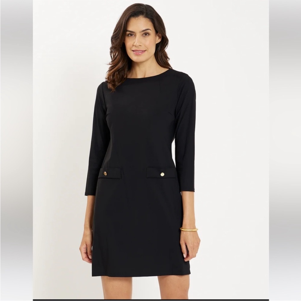 Jude Connally | NWT Sabine Black Shift Dress size Large